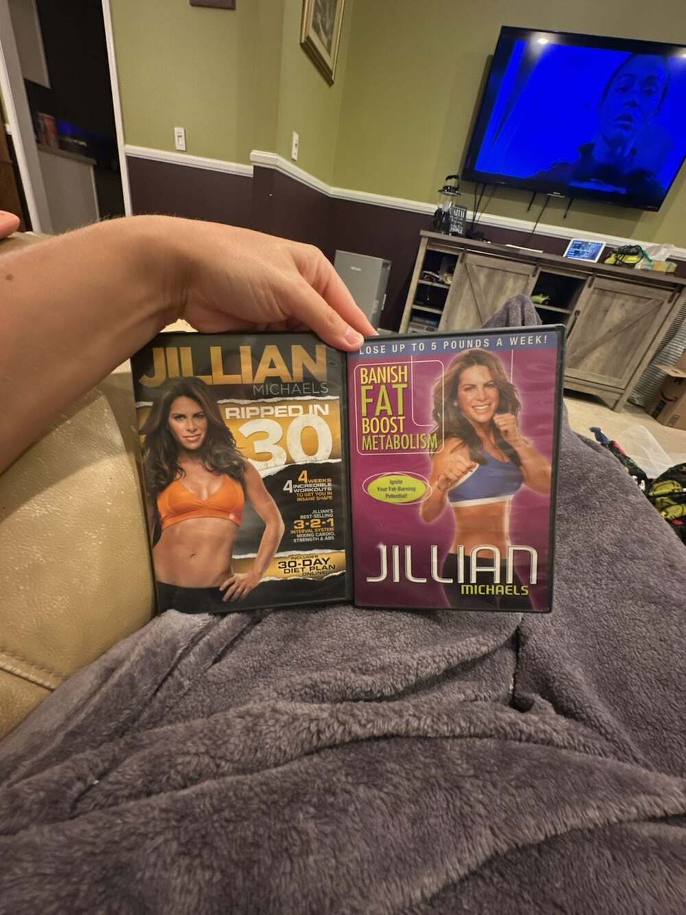 Jillian Michaels Ripped in 30 and Banish Fat Boost Metabolism Fitness DVD Bundle